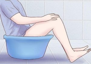 como fazer banho de assento