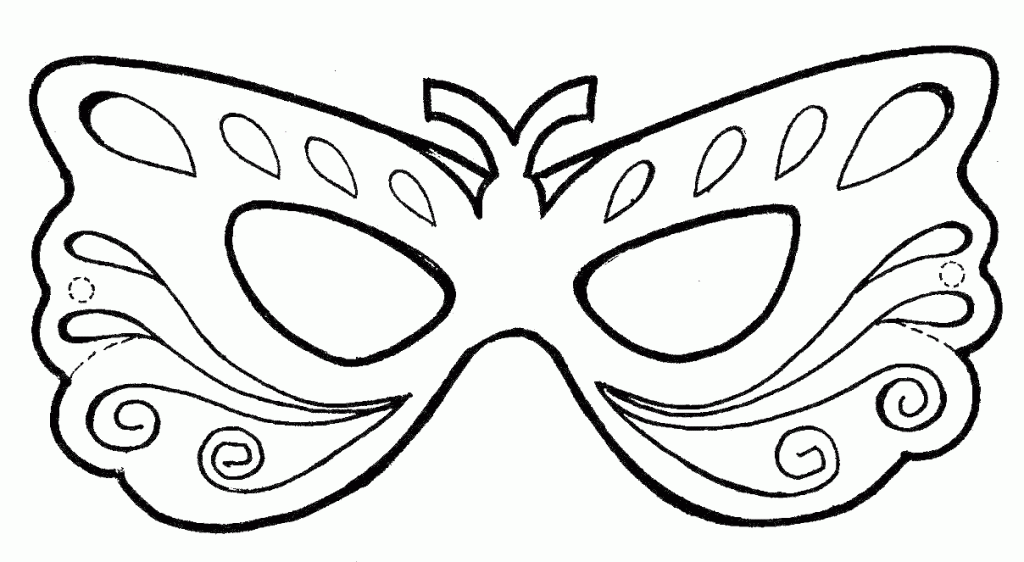 Molde de Máscaras de Carnaval para Imprimir