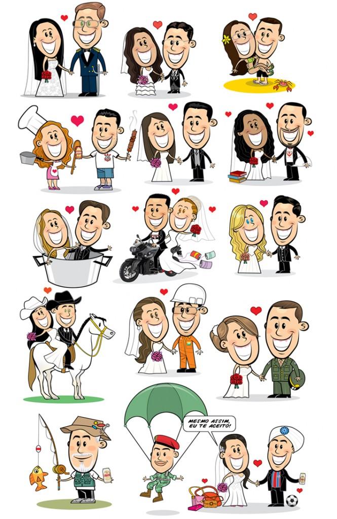 Noivinhos para Convite de Casamento