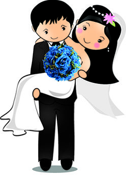 Noivinhos para Convite de Casamento