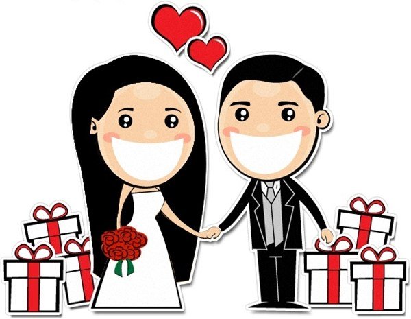 Noivinhos para Convite de Casamento