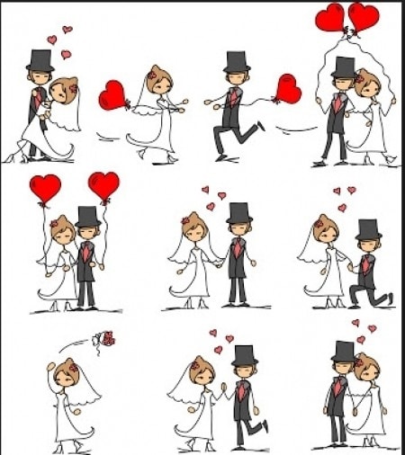 Noivinhos para Convite de Casamento