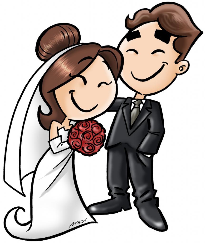Noivinhos para Convite de Casamento