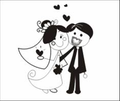 Noivinhos para Convite de Casamento