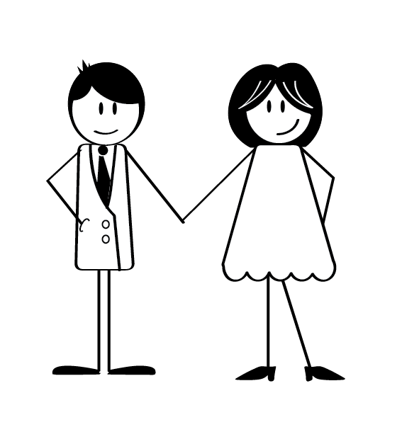 Noivinhos para Convite de Casamento