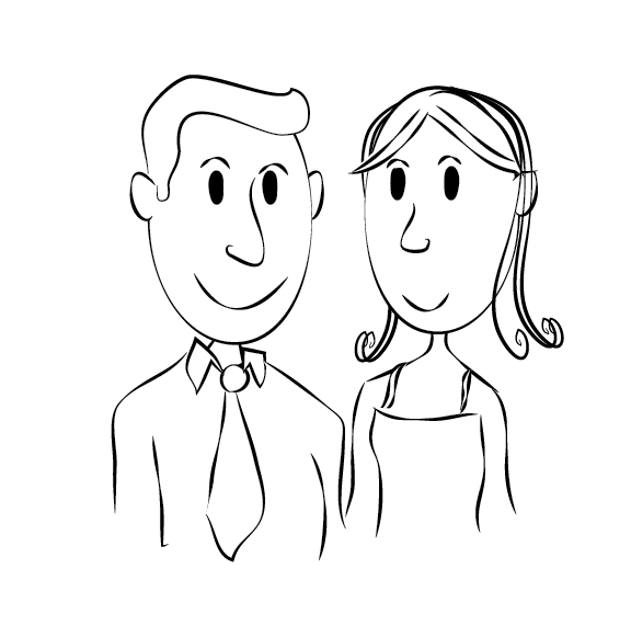 Noivinhos para Convite de Casamento