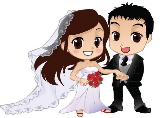 Noivinhos para Convite de Casamento