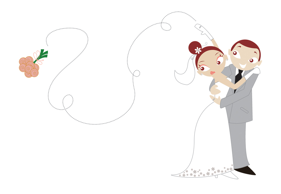 Noivinhos para Convite de Casamento