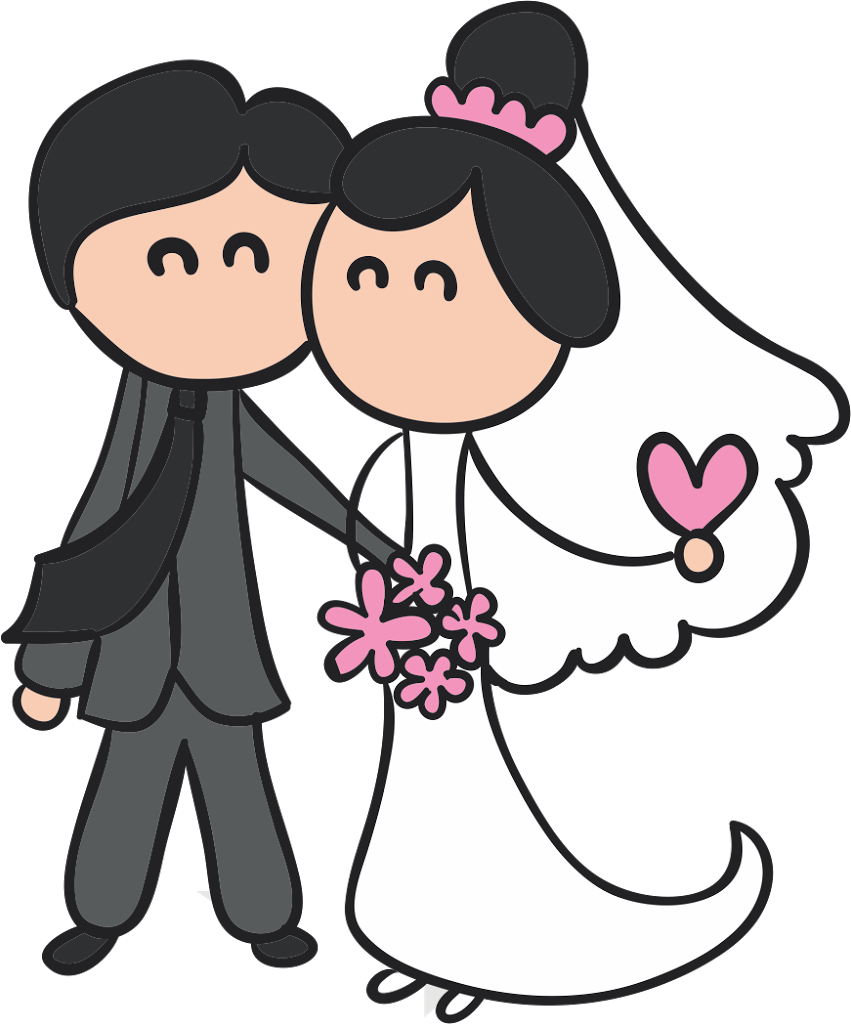 Noivinhos para Convite de Casamento