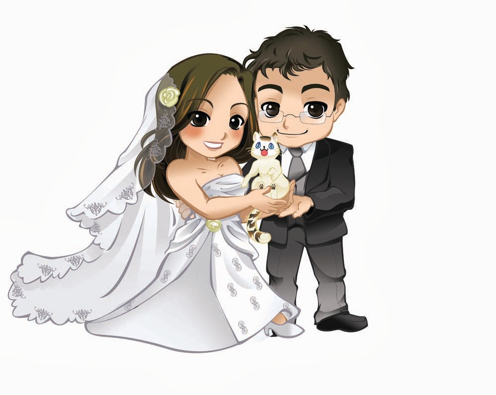Noivinhos para Convite de Casamento